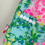 Load image into Gallery viewer, Lilly Pulitzer Baby Lilly Infant Shift Dress Seasalt Blue Fruit Flamingo 3-6 Months
