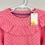 Load image into Gallery viewer, Mini Boden Frill Sweatshirt Crab Apple Pink Floral 9-10 NWT
