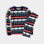 Load image into Gallery viewer, Hanna Andersson Scandi Snowflake Fair Isle Pajamas 140 cm 10
