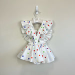 Load image into Gallery viewer, Baby Girl Rainbow Polka Dot Ruffle Romper 70 cm
