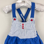 Load image into Gallery viewer, Vintage ABC Nautical Blue Jumper Dress 18-24 Months
