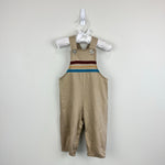 Load image into Gallery viewer, Vintage Tog-A-Logs Tan Overalls 12 Months USA
