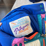 Load image into Gallery viewer, Patagonia Kids' Powder Town Ski Snow Pants Frontera Passage Blue M NWT
