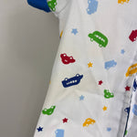 Load image into Gallery viewer, Vintage Fix It Shop Car Coverall Romper Baby Boy
