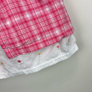 Vintage Y2K Mickey & Co Pink Plaid Minnie Dress 6-9 Months