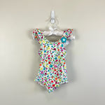 Load image into Gallery viewer, Florence Eiseman Floral Ruffle Bathing Suit 2T
