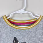 Load image into Gallery viewer, Mini Boden Sequin Star Applique Sweatshirt Dress Gray 8-9
