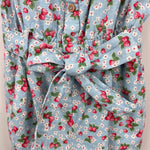 Load image into Gallery viewer, Mini Boden Linen-Cotton Ruffle Romper Surf Strawberry Ditsy 9-10
