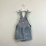 Load image into Gallery viewer, Vintage OshKosh B'gosh Striped Acid Wash Shortall Romper 6 USA
