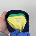 Load image into Gallery viewer, Ralph Lauren Colorblock Jersey Polo Shortall Regal Blue 3 Months NWT
