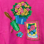 Load image into Gallery viewer, Vintage Max Active Pink Garden Sweatshirt 7-8 USA
