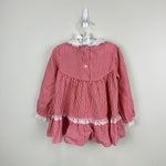 Load image into Gallery viewer, Vintage Winnie the Pooh Red White Striped Pinafore Dress 3T USA
