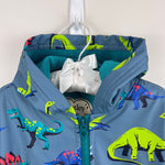 Load image into Gallery viewer, Hatley Zip Up Rain Jacket Dangerous Dinos 3T
