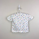 Load image into Gallery viewer, Vintage Short Sleeve White Floral Heart T-Shirt 18 Months
