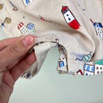 Load image into Gallery viewer, Mayoral Printed Two Piece Dungarees and Sun Hat Set 6-9 Months
