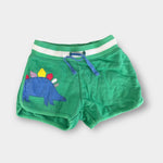 Load image into Gallery viewer, Mini Boden Girls Jersey Applique Dinosaur Shorts 6
