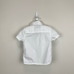 Mayoral Short Sleeve White Button Up Shirt 80 cm 12 Months