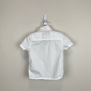 Mayoral Short Sleeve White Button Up Shirt 80 cm 12 Months