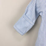 Load image into Gallery viewer, Kissy Kissy Blue Striped Footie Coverall Newborn
