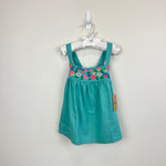 Load image into Gallery viewer, Mini Boden Embroidered Jersey Vest Corsico Blue Tank Top 5-6 NWT
