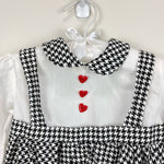 Load image into Gallery viewer, Vintage Houndstooth Jumper Dress 2T
