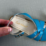 Load image into Gallery viewer, Saltwater Original Girls Blue Sandals 9
