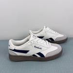 Load image into Gallery viewer, Reebok Kids Forte Lounger Sneakers White Navy Gray 2 NWOT
