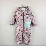 Load image into Gallery viewer, Patagonia Baby Reversible Puff-Ball Bunting Mint Green Town 3-6 Months
