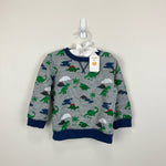 Load image into Gallery viewer, Gymboree Heather Gray Dino Pullover 18-24 Months NWT
