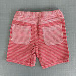 Load image into Gallery viewer, Mini Boden Marine Ticking Stripe Red Shorts 6-12 Months NWT
