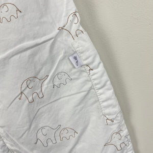 Jacadi Paris White Elephant Shortall Romper 3 Months