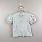 Load image into Gallery viewer, Vintage OshKosh B'gosh Short Sleeve White Flower Top 4T USA
