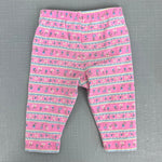 Load image into Gallery viewer, Vintage OshKosh Pink Floral Leggings 12 Months USA
