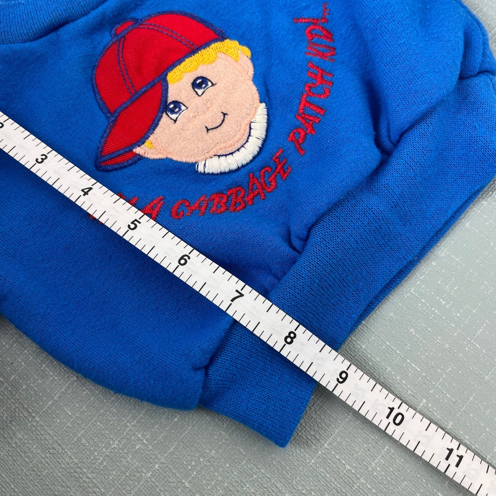 Vintage I'm a Cabbage Patch Kid Blue Sweatshirt 12 Months USA