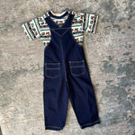 Load image into Gallery viewer, Vintage In Design Kids Blue Jean Safari Overalls Set 4T
