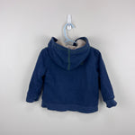 Load image into Gallery viewer, L.L. Bean Navy Sherpa Fleece Lined Hoodie Sweatshirt 2T
