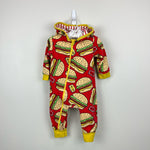 Load image into Gallery viewer, Purl Lamb the Hoodie Company Cheeseburger Playset Romper 6-12 Months
