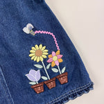 Load image into Gallery viewer, Vintage Y2K Samara Denim Flower Garden Ruffle Jumper 18 Months
