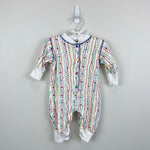 Load image into Gallery viewer, Vintage Bright Future Rainbow Star Stripe Coverall 3-6 Months
