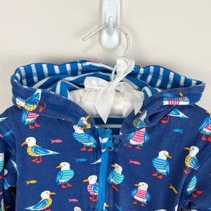 JoJo Maman Bebe Applique Seagull Reversible Hoodie 18-24 Months