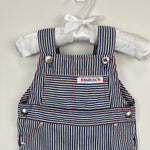 Load image into Gallery viewer, Vintage Healthtex Striped Overalls 9 Months USA
