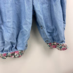 Load image into Gallery viewer, Vintage Baby Beluga New York Floral Denim Jumpsuit Romper 12 Months
