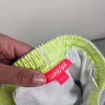 Load image into Gallery viewer, Sunuva Boys Gray &amp; White Striped Swim Trunks 5-6
