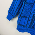 Load image into Gallery viewer, Vintage Barrel Blue Sweater 6 USA
