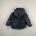 Load image into Gallery viewer, The North Face Baby Reversible Mount Chimbo Hooded Jacket Gray 6-12 Months
