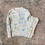 Load image into Gallery viewer, TBBC Sutton's Sweet Dream Pajamas Set Play in the Puddles with Worth Avenue White 8
