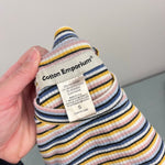 Load image into Gallery viewer, Cotton Emporium Kids' Meet &amp; Greet Stripe Rib T-Shirt Blue Multi Stripe S 7-8
