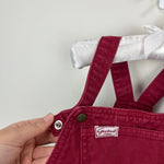 Load image into Gallery viewer, Vintage Guess Burgundy Red Overalls 24 Months USA
