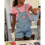 Load image into Gallery viewer, Vintage OshKosh B'gosh Blue Jean Shortalls 6 USA
