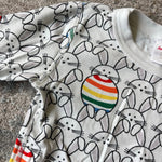 Load image into Gallery viewer, Hanna Andersson Easter Bunny Rainbow Egg Short John PJs 130 cm 8
